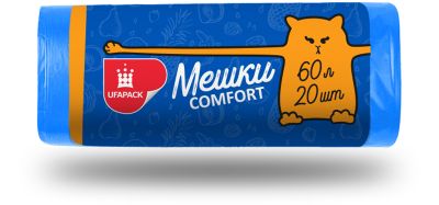 Мешки для мусора  60л х 20шт синие (30)