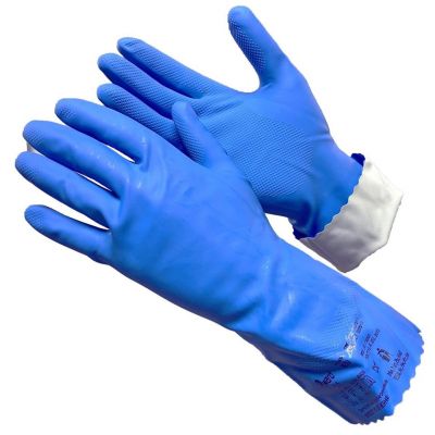 Перчатки латексно-нитриловые GWARD SL1 синие размер 9L (12/120)