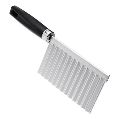 Нож-слайсер для фигурной нарезки, пластик, нержав.сталь 19х6 см