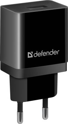 Блок питания USB Defender EPA-10 2.1A 220B черный (200)