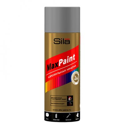 Краска Sila HOME Max Paint СВЕТЛО-СЕРЫЙ RAL7035 аэрозольная унив.