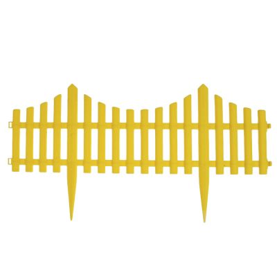 Забор декоративный желтый 60 см (уп 5шт/ 3,0м) Лысьва