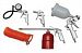 Краскопульт с верхним бачком 5 пр. АК-3 KIT SKRAB
