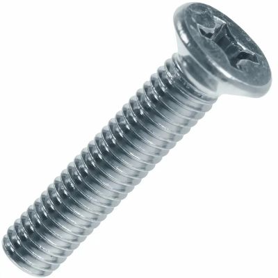 Винт с потайной головкой M6*12 цинк (1/1000) DIN 965