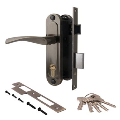 ЗВ Апекс 1223/60-AB замок врезной с ручками (бронза) (1/20)