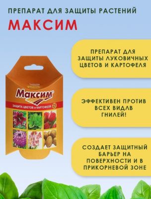 Средство защиты от болезней растений Максим 25мл 1/30 (В/Х)