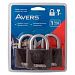 ВС Аvers PD-01-63 (блистер) (3Locks+3ключей) замки навесные под один ключ