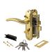ЗВ АВЕРС замок врезной 0827/60-C-G с ручками к/в (золото) (1/24)