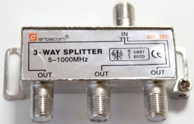 Делитель ТВ (1вход 3выхода) 