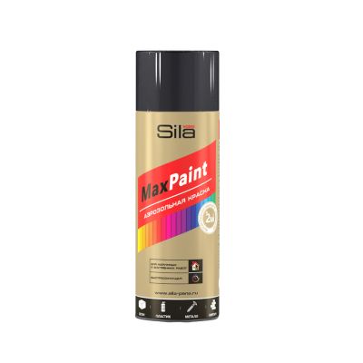 Краска Sila HOME Max Paint ЧЕРНЫЙ ГЛЯНЦЕВЫЙ RAL9005 аэрозольная унив.520мл