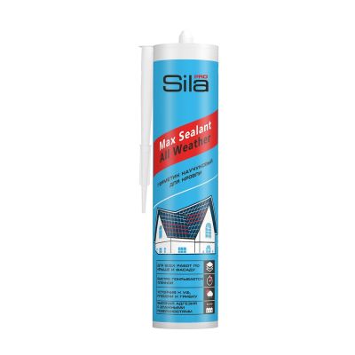 Герметик КРОВЕЛЬНЫЙ КАУЧУКОВЫЙ Sila PRO Max Sealant для кровли ПРОЗРАЧНЫЙ 290мл. всесезонный (12)
