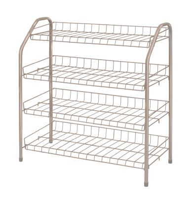 Этажерка для обуви ЭТ1/БЖ БЕЖЕВЫЙ МЕТАЛИК (660*280*700) (1)