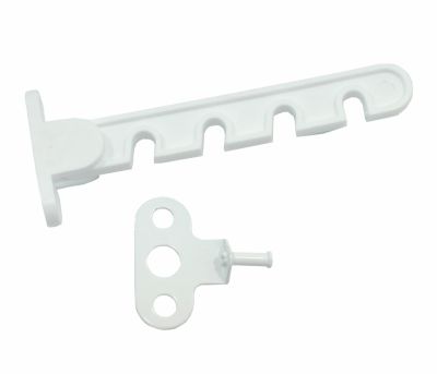 Ограничитель открывания окна L-105мм пластмас. белый Кунгур (50)