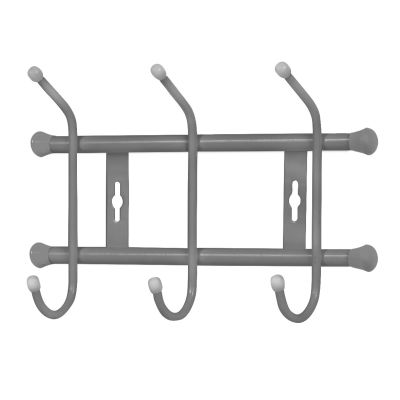 Вешалка настенная ВН3 (серый) 285х180х67 (3)