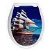 Сиденье для унитаза с рисунком МУЛЬТИПЛАСТ (10) Корабль