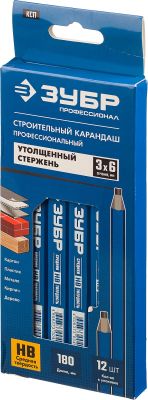 Карандаш малярный 180мм. ЗУБР  (цена за штуку) (12/72)