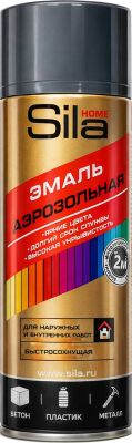 Аэрозоль Sila Home эмаль АНТРАЦИТ RAL7016, 520мл (12)