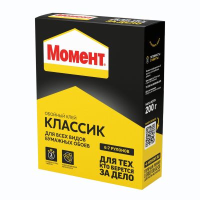 Клей обойный Момент КЛАССИК 200гр (24)